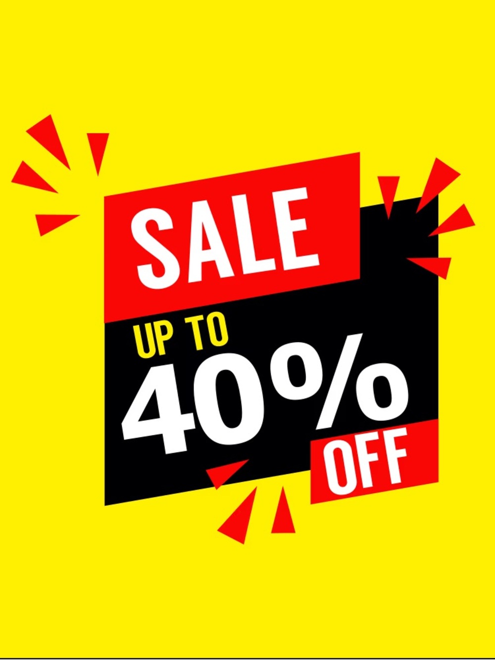 Up to 40% off!